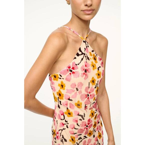 Staud Cubism Slip Maxi Dress in Blossom Floral Tapestry 0 - Picture 4 of 5